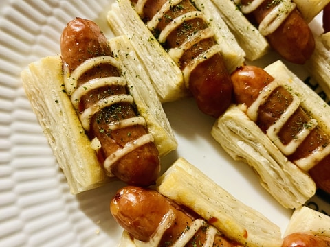 お手軽!国産チーズウインナーパイ